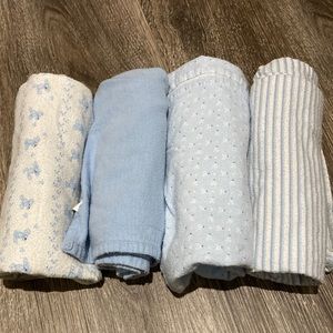 Cotton receiving blankets bundle lot of 4